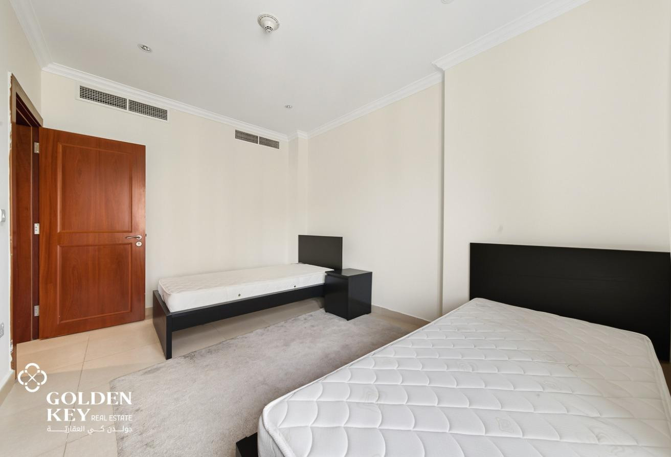 Marina View | Furnished 2BR for Rent| Porto Arabia - Apartment in West Porto Drive