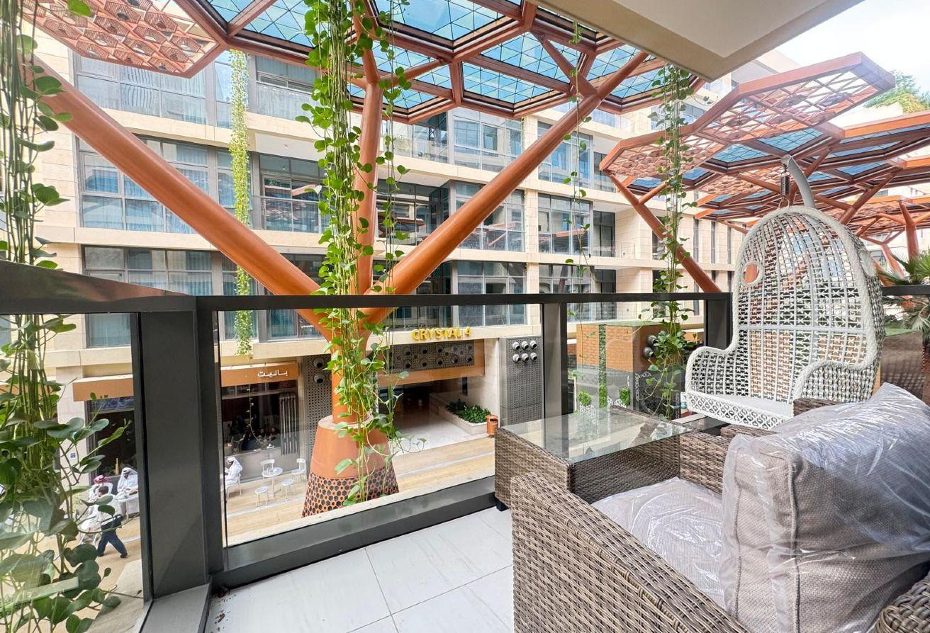 LUXURY FF 1BR APT W/BALCONY &amp; FULL FACILITIES - Apartment in Gewan Island