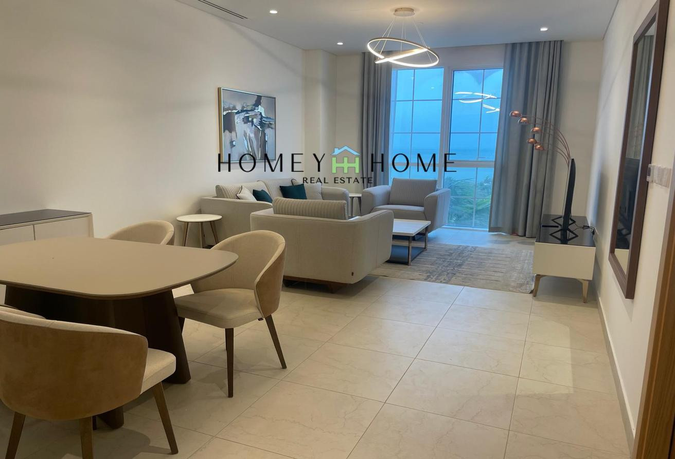 Fully Furnished 1BHK with Full Sea View in Pearl