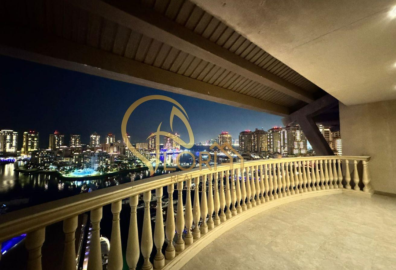 Luxury Furnished 3BHK+maid w/2 Balconies|The Pearl - Apartment in East Porto Drive