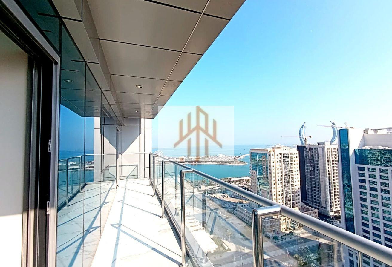 Brand New 2BR | FF | Sea View | Balcony - Apartment in Marina Tower 23