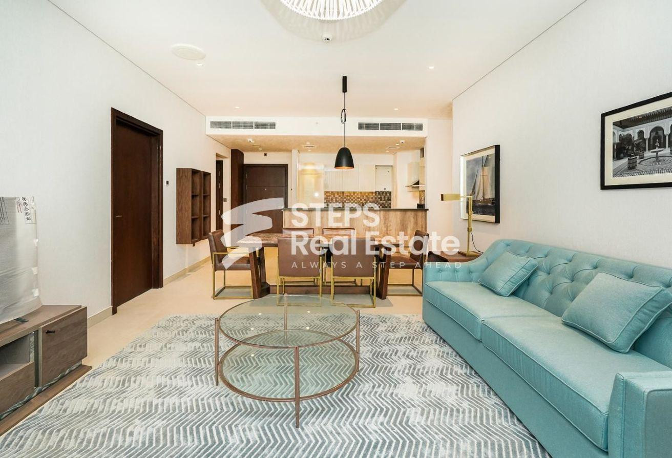 Luxurious 2 BHK Flat with Maids Room for Rent - Apartment in Lusail Residence