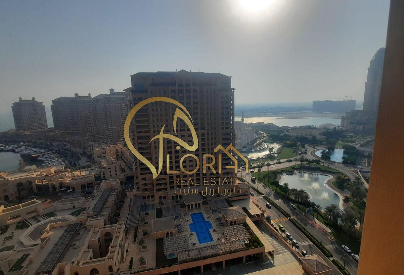Furnished 2BHK in Porto Arabia – The Pearl | 10K - Apartment in East Porto Drive