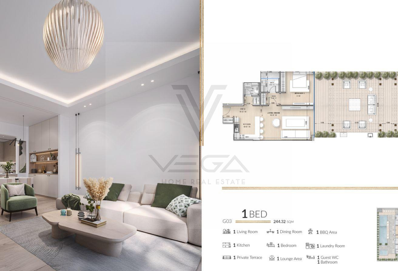 Luxury 1BHK |10% Down Payment 7-years payment plan