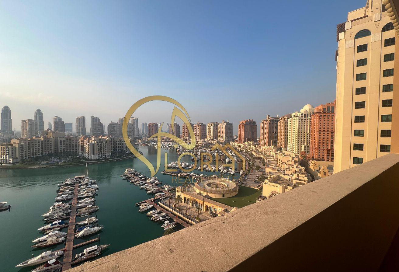 Spacious 2BHK w/Full Marina View in The Pearl |12K - Apartment in East Porto Drive