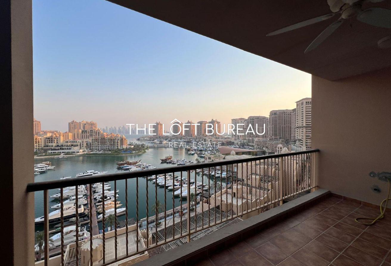 Breathtaking Marina View| Nicely furnished 2 BHK - Apartment in West Porto Drive