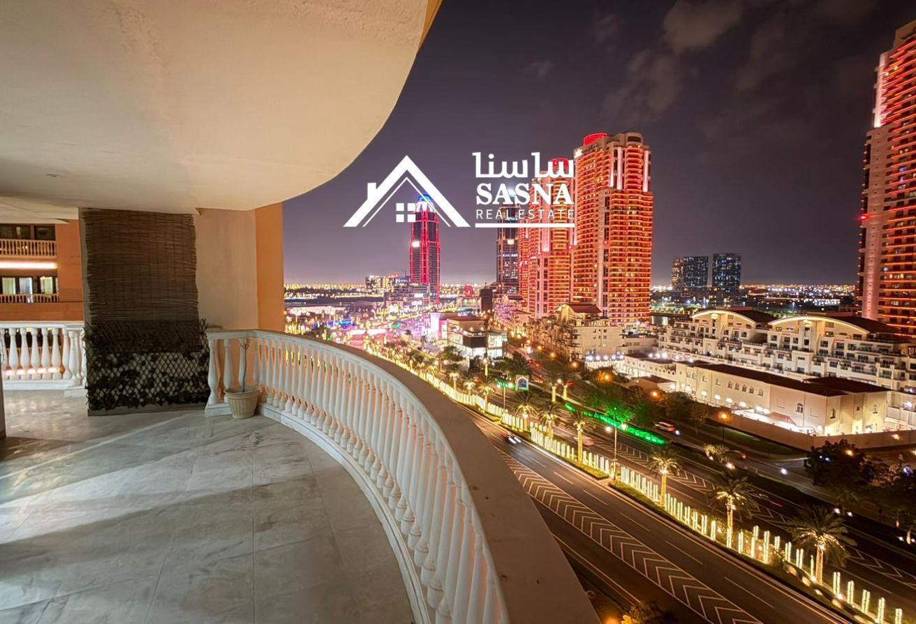 Luxury Furnished 1BHK in The Pearl | 8.5K Incl.