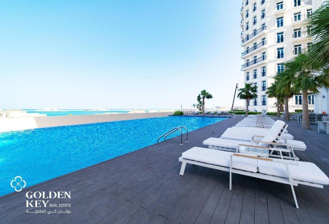 Bill Included| Premium Tower| 2BR+Maid | Furnished - Apartment in The Garden