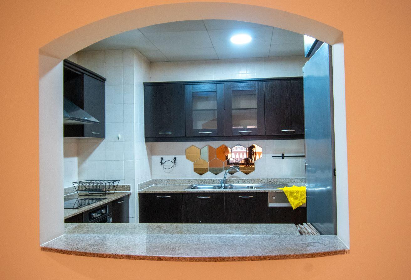 Including Bills | 1BHK + 2 Balcony |Semi Furnished - Apartment in West Porto Drive