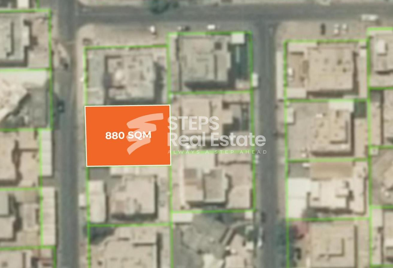 880 SQM Buildable Land – Ideal for Residential Use - Labor Camp in Al Jamiaa Street