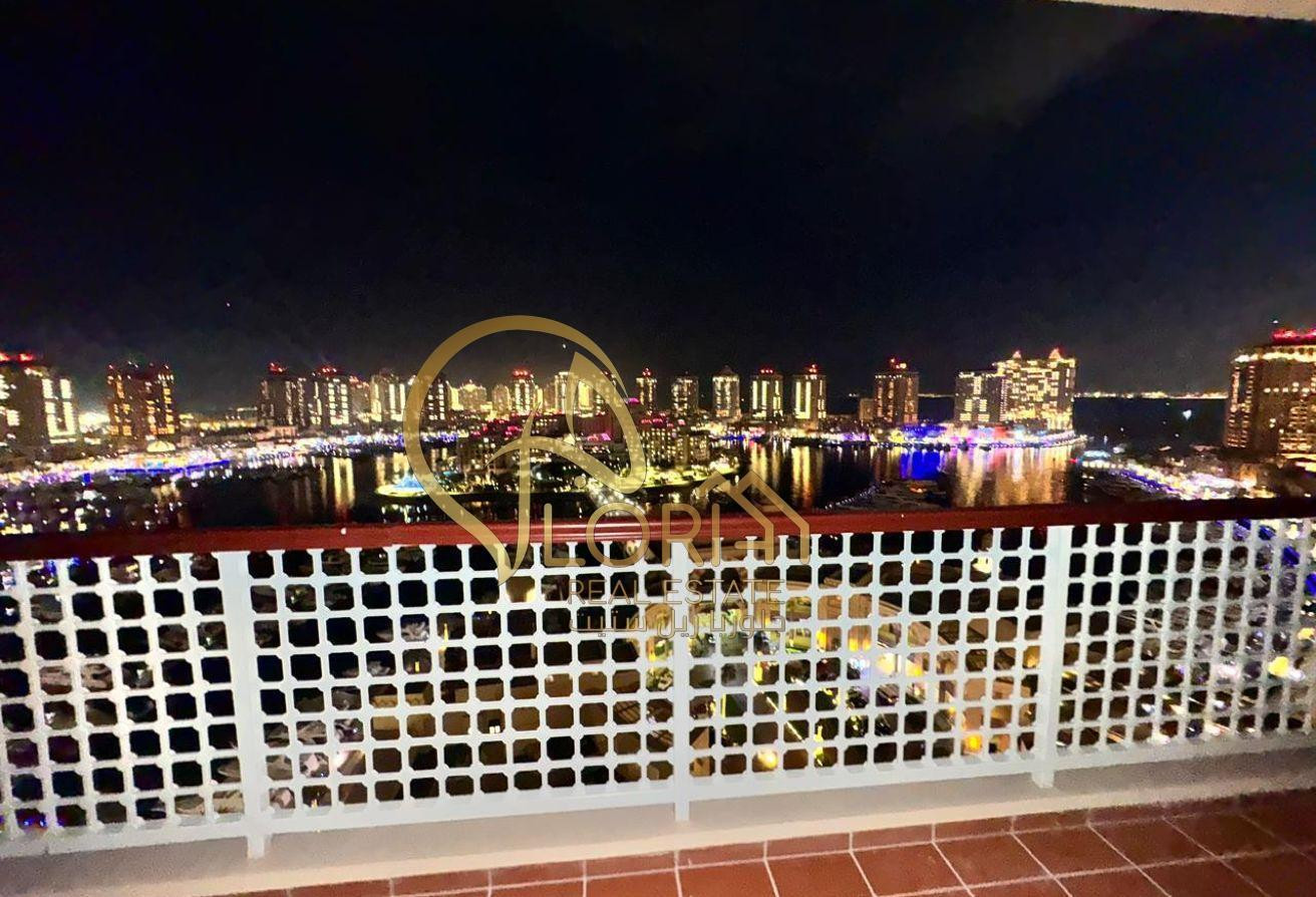 Spacious 3BHK In The Pearl w/City+Marina View|15K - Apartment in East Porto Drive