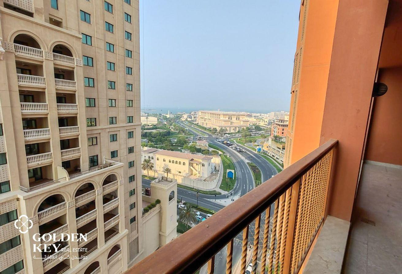 Furnished 2BR with Balcony for Rent | Porto Arabia - Apartment in West Porto Drive