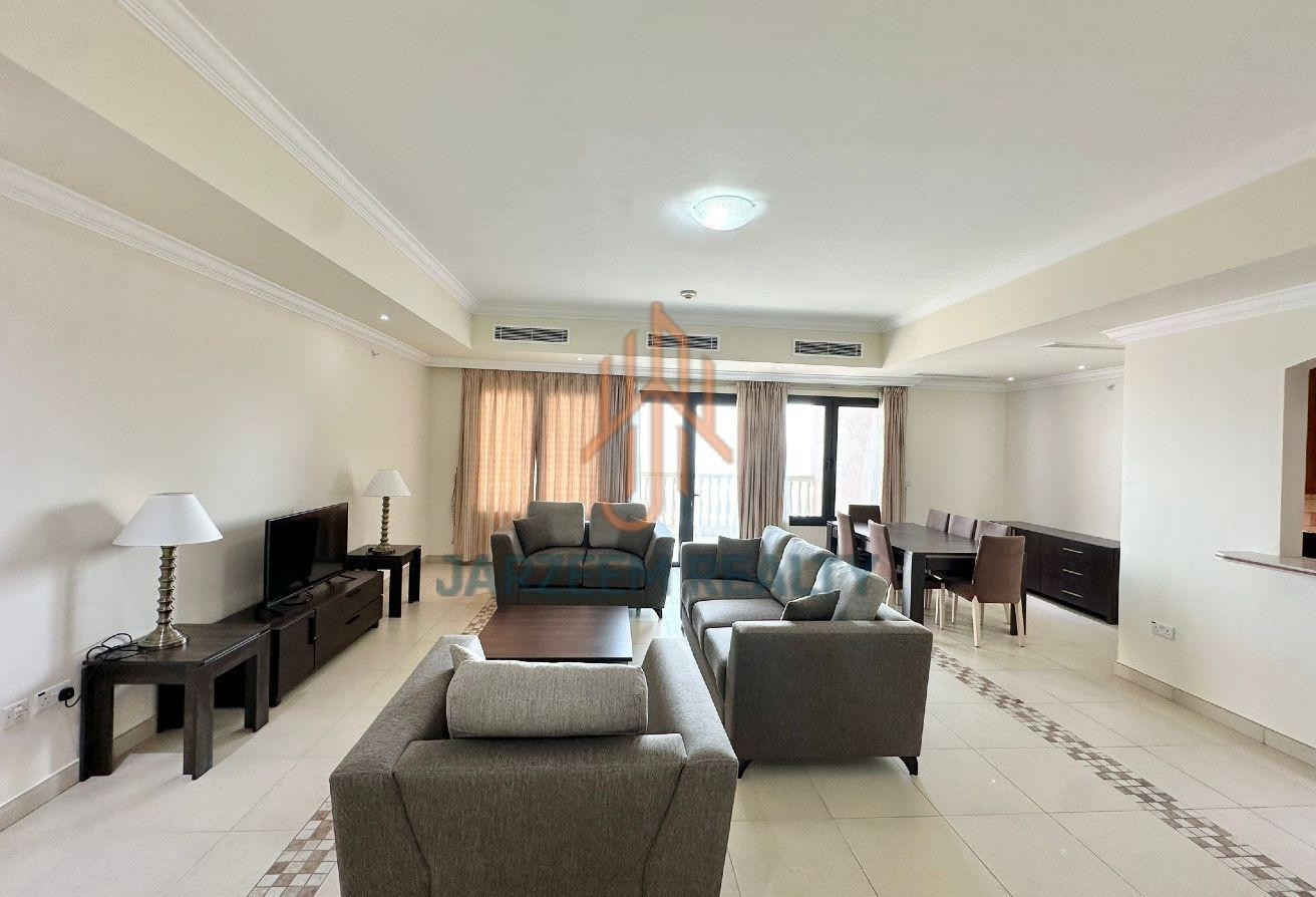 Sea View | 2BR | Semi-Furnished | Balcony