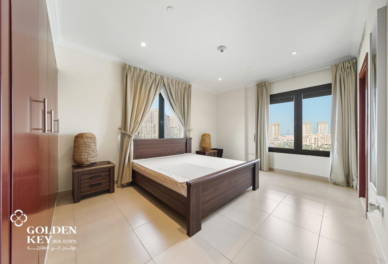 Marina View | Furnished 2BR for Rent| Porto Arabia
