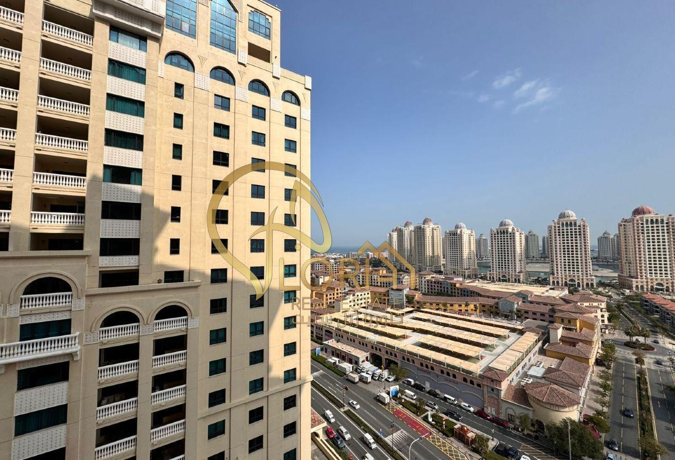 Spacious 1BR with balcony in Porto Arabia 7.500QAR