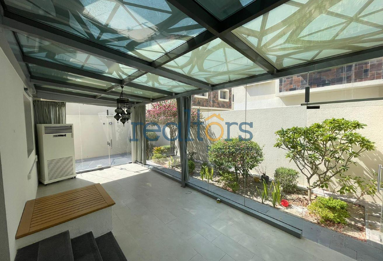 Compound Villa 3 Plus Maid Semi-Furnished | Yard - Villa in Urwa Bin Masoud Street