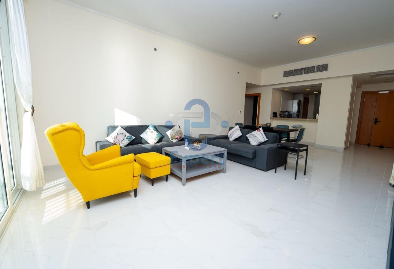 Full Sea & doha Skyline View 1BHK with 2 Balconies - Townhouse in Viva West