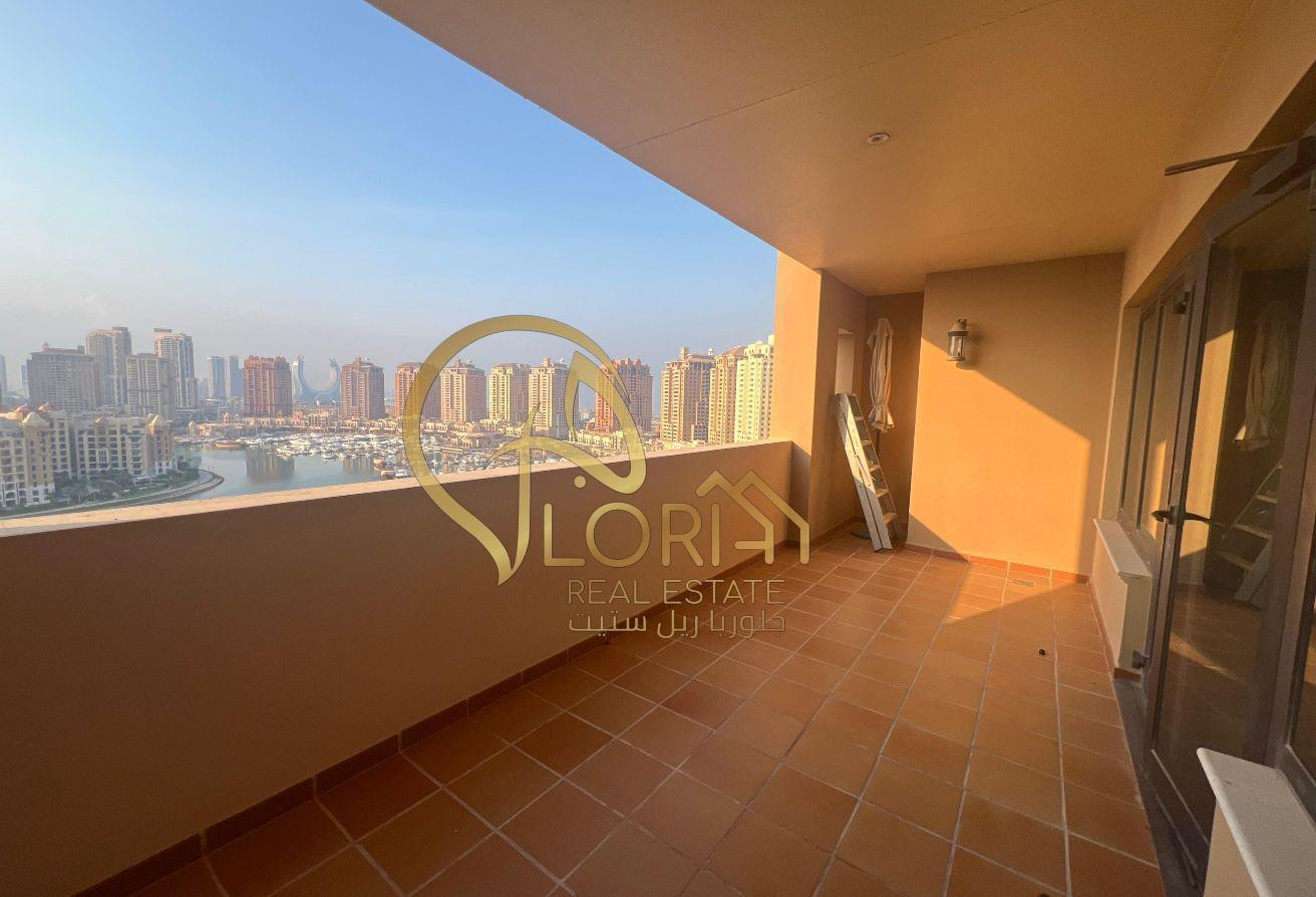 Spacious 2BHK w/Full Marina View in The Pearl |12K - Apartment in East Porto Drive