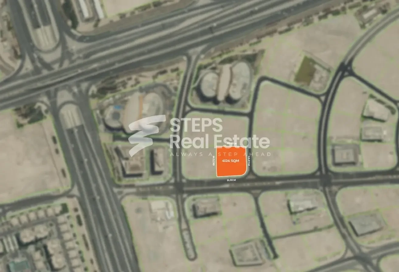 4,124 sqm Corporate Office Land for Sale - Labor Camp in APEX Lusail Commercial Complex