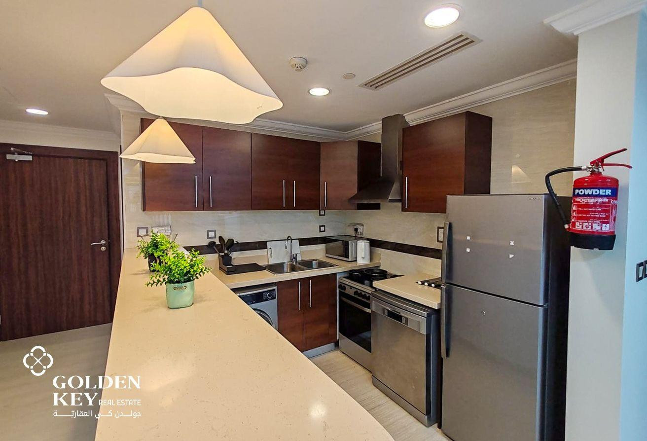 Elegant 1BHK with Balcony for Rent | Furnished - Apartment in West Porto Drive