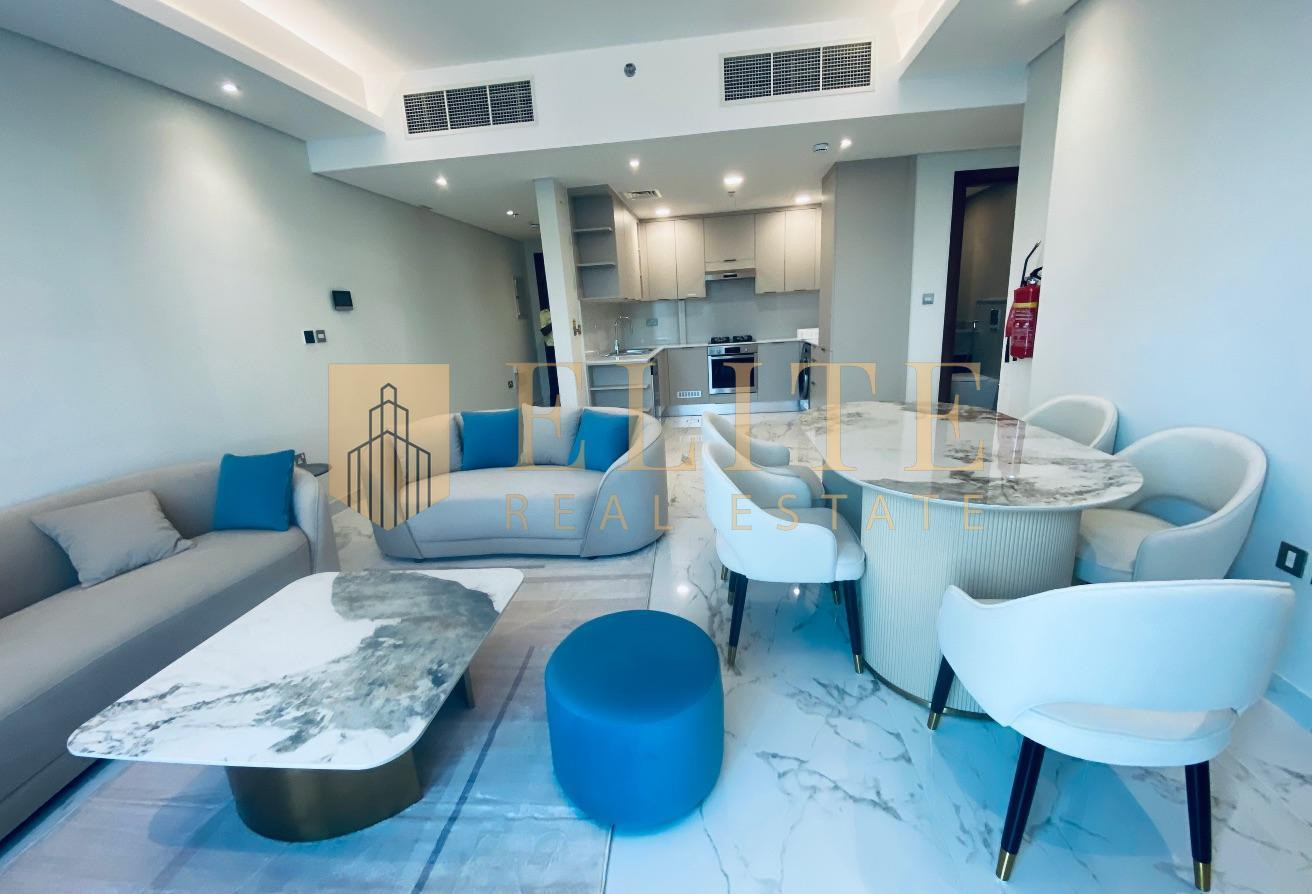 A comfortable, semi-furnished two-bedroom.