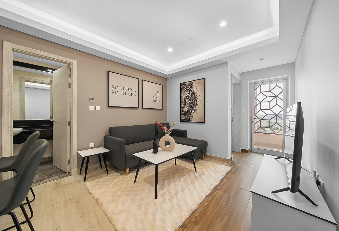 LOWER YEARLY RENT LUSAIL 1BHK OR SHORT TERM OPTION - Apartment in Al Erkyah City