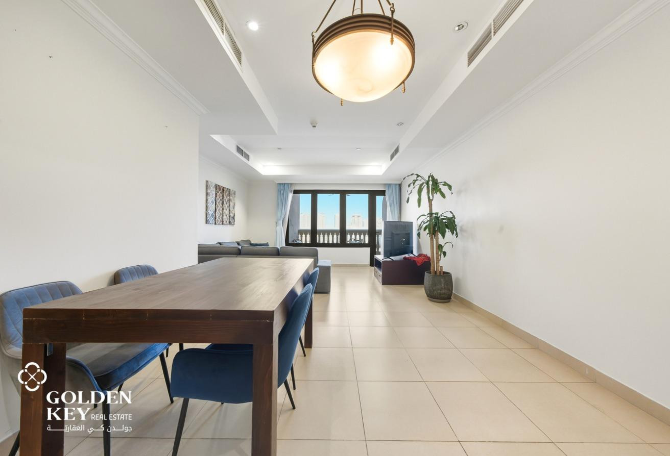 Marina View | Furnished 2BR for Rent| Porto Arabia