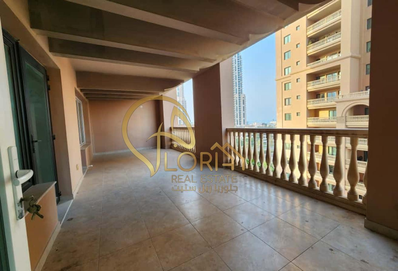 Spacious 2BHK w/Balcony + Views in The Pearl | 9K - Apartment in East Porto Drive