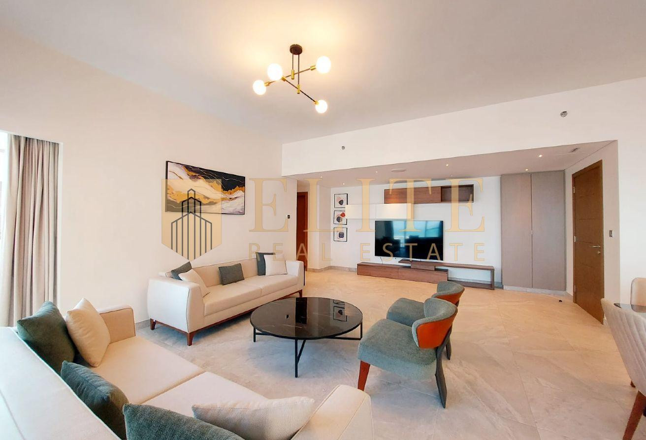 2 BHK | Fully Furnished | Sea View | Lusail Marina - Apartment in Seef Lusail