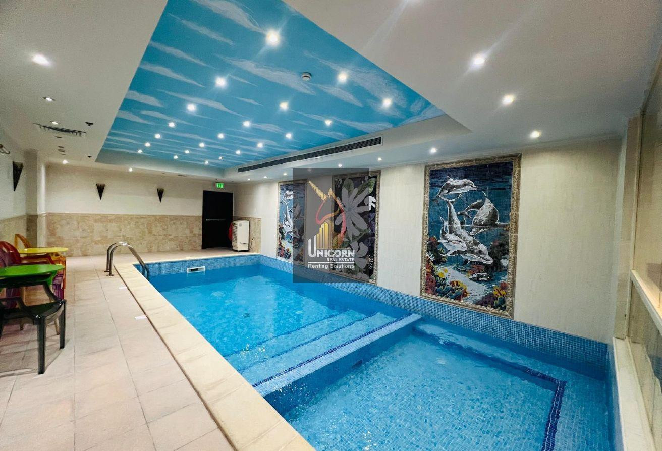 Cozy One BHK Apt|Furnished| Pool and Gym - Apartment in Fereej Bin Mahmoud North