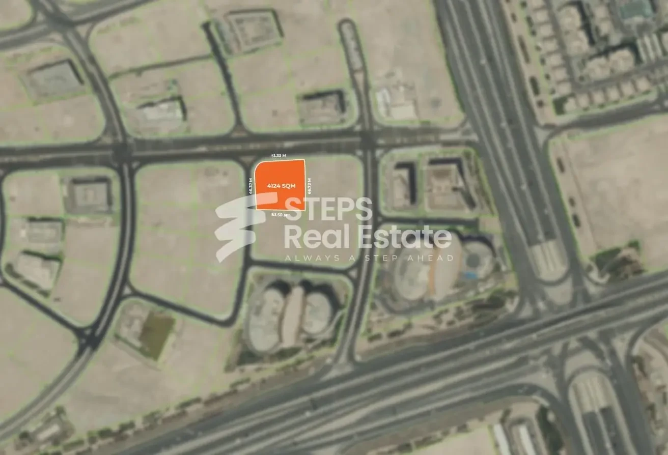 4,124 sqm Corporate Office Land for Sale - Labor Camp in APEX Lusail Commercial Complex