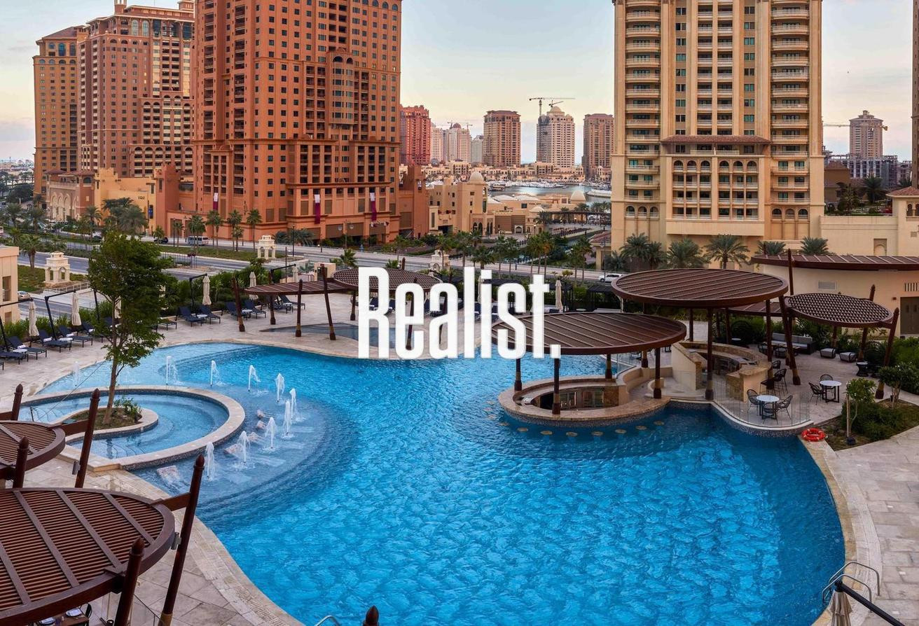 Beach Front One Bedroom Hotel Serviced Townhouse - Hotel Apartments in Hilton Doha The Pearl Residences