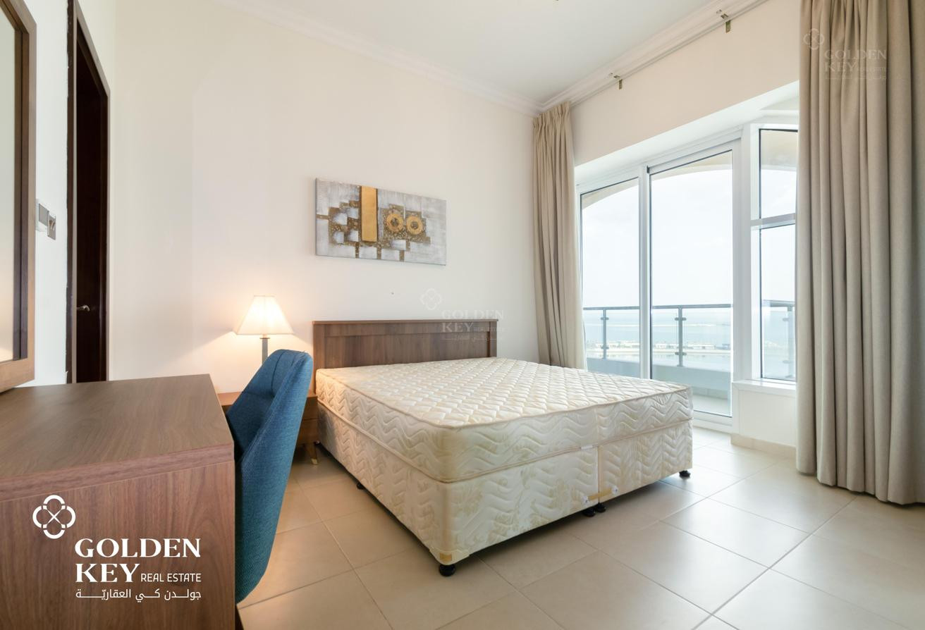 Bills Included | Semi Furnished 3BHK | Sea View - Apartment in Marina Residences 195