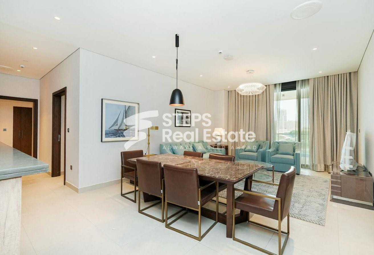 Luxurious 2 BHK Flat with Maids Room for Rent - Apartment in Lusail Residence