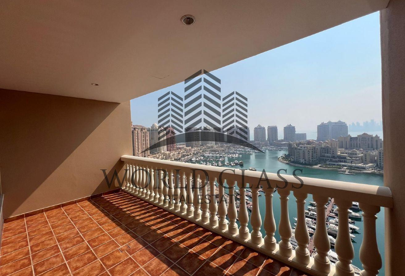 Full Marina 2BDR with Large Balcony for Sale Pearl - Apartment in West Porto Drive