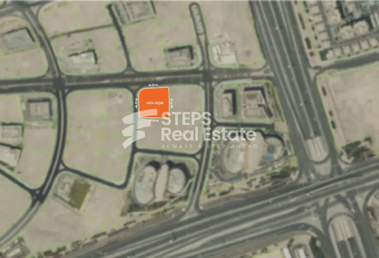 4,124 sqm Corporate Office Land for Sale - Labor Camp in APEX Lusail Commercial Complex